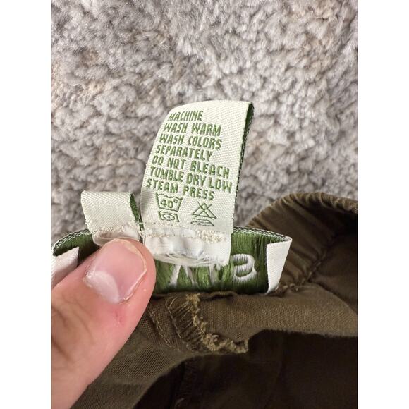 Orvis Size 14 Cargo Shorts Brown Casual Pull On Elastic Waist Cotton - Picture 8 of 9